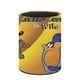 thumbnail image 3 of Wile E. Coyote y Correcaminos-theme Cylinder Pen Holder Pencil Organizer with Flannel Lining PVC Leather Material Cardboard Base for study work 10*8CM, 3 of 6