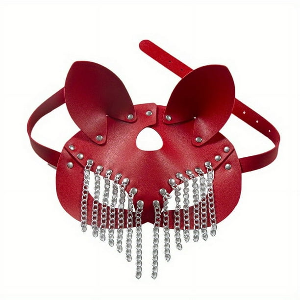 1pc, Sexy Erotic Cosplay Mask, Fetish, BDSM, Bondage Punk Mask, Adult Sex Games