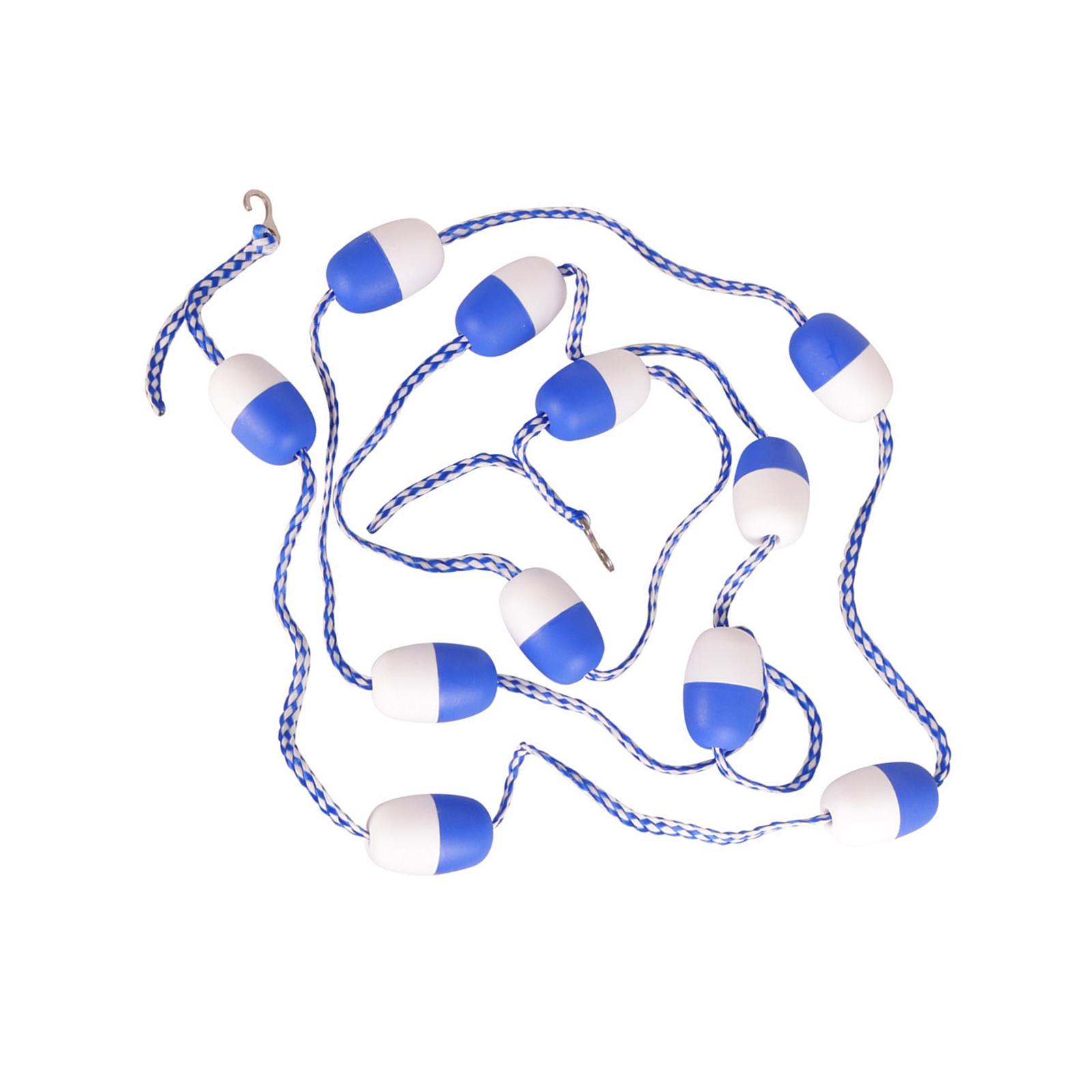 Ioensy - Cuerda Segura Para Piscina Con Flotadores, Boya Para Estanque, Piscinas Enterradas, Línea De Carril De Natación De 5M Para Lago