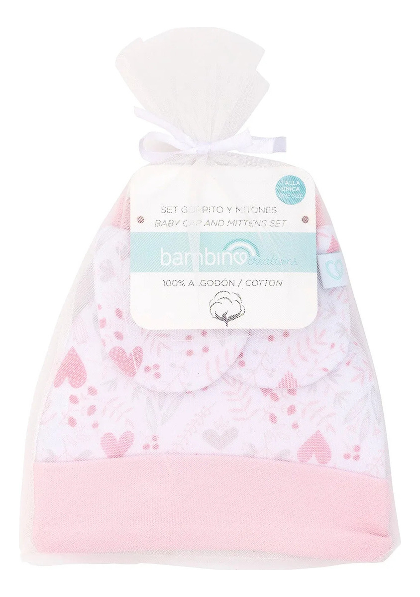 Bambino Set De Gorrito Y Mitones Talla Unica