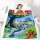 thumbnail image 5 of Tom y Jerry anti-pilling, suave, ligera, esponjosa y acogedora de lujo para hogar y cocina – Perfecta para niños y adultos,120X180cm, 5 of 6