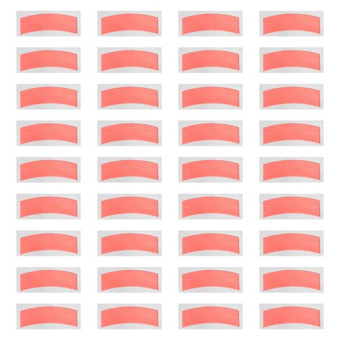 Ioensy - 36 Cintas Adhesivas Resistentes Al Sudor Para Pelucas De Repuesto Para Peluquerías Pet Rojo