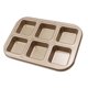 thumbnail image 4 of Brownie Bar Sartén Antiadherente 6 Cavidades Sartén Cuadrada Para Pan Utensilios De Cocina Para Hornear, 4 of 5