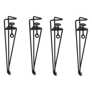 Bothyi - Pata De Mesa Sencilla Y Versátil, Con Abrazadera Para Mesas De Café, Mesita De Noche Para El Hogar, 4 Piezas