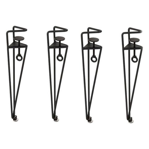 Bothyi - Pata De Mesa Sencilla Y Versátil, Con Abrazadera Para Mesas De Café, Mesita De Noche Para El Hogar, 4 Piezas