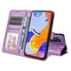 thumbnail image 4 of Funda tipo cartera FOXDOCK para Xiaomi Redmi Note 12 Pro 4G , diseño girasol en relieve, cuero PU, cierre magnético, soporte y tarjetero, 4 of 5