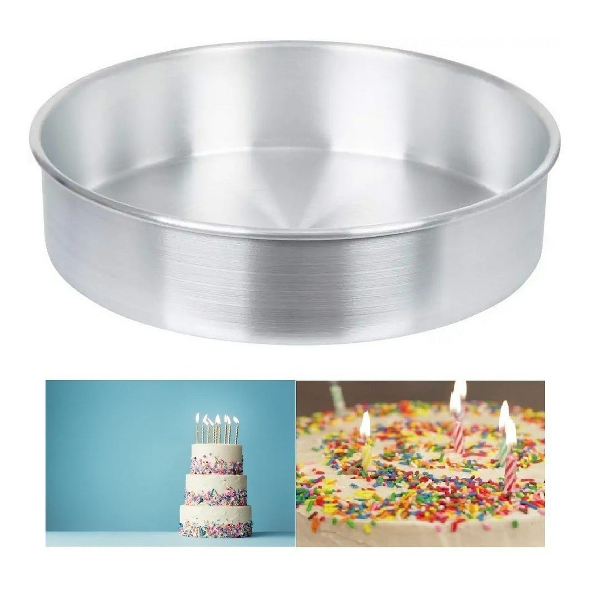 Genérico - Moldes De Aluminio Para Tortas Molde Queque Molde Torta 32cm