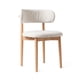 thumbnail image 1 of Silla Para Comedor Madera Tapizada Moderna Respaldo Siena Beige, 1 of 8