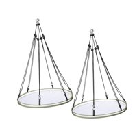 Magideal - Bandeja Para Comedero De Pájaros, Bandeja Colgante, Fácil Instalación, Práctica, Conveniente, Diámetro Ajustable 40,5 Cm, Aro Para Comedero De Pájaros 2 Piezas