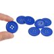 thumbnail image 4 of Uxcell 10Pcs 40L Botones de Costura 1"(25mm) Botones Redondos Planos de Resina de 4 Agujeros para Costura de Ropa DIY, Azul Oscuro, 4 of 5
