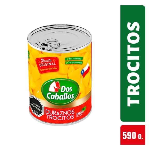 Duraznos en Trocitos, Drenado 340 g - Neto 590 g