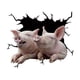 thumbnail image 1 of 3D Piggy Wall Stickers, Creative Window Static Stickers, Self-adhesive Wall Art Decorations, 1 of 3