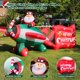 thumbnail image 5 of Colgador inflable de Papá Noel en avión, LED, 3,2 m, decoración navideña, 5 of 6