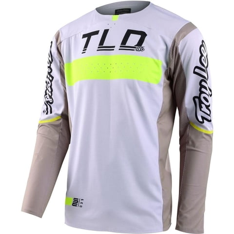 Camiseta Troy Lee Designs Se Pro 2023 Grid Xl Fog/Flo Yellow