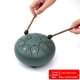thumbnail image 1 of Tambor de lluvia para jardín exterior, 6 pulgadas 8 notas de acero lengua Chakra tambores, Meditación impermeable campana de lluvia, instrumentos musicales para adultos regalo con bolso, lib, 1 of 3