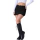 thumbnail image 1 of INSPIRE CHIC Faldas de mezclilla para mujer con bolsillos elásticos y botones, mini falda pantalón ceñida, 1 of 5