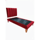 thumbnail image 2 of Cama De Plaza Lineal Rojo Felpa, 2 of 3