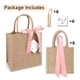 thumbnail image 2 of Paquete De 6 Bolsas De Yute Con Bonitas Hojas De 25 X 25 X 18 Cm Cinta Rosa, 2 of 7