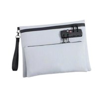 Bothyi - Bolsa De Almacenamiento Con Cierre De Contraseña, Bolsa De Viaje Para Cable, Auriculares, Cartera, Color Gris