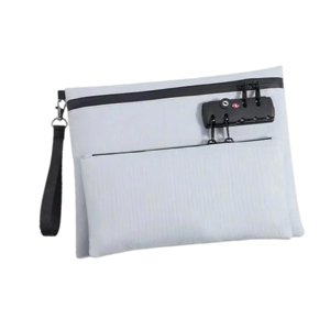 Bothyi - Bolsa De Almacenamiento Con Cierre De Contraseña, Bolsa De Viaje Para Cable, Auriculares, Cartera, Color Gris