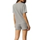 thumbnail image 3 of INSPIRE CHIC Conjunto de Descanso de Tejido Waffle para Mujer, Pijama de Manga Corta con Bolsillos, Mezcla de Algodón Suave para Primavera Verano M Gris, 3 of 6