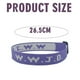 thumbnail image 4 of Pulsera unisex con estampado de letras jacquard y correa de muñeca ajustable WWJD, 4 of 5