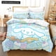 thumbnail image 1 of 2/3pcs Duvet Cover Set Cartoon Cinnamoroll Light Blue Fashion Design Kawaii Duvet Cover Pillowcase Set Children Girls Comfort Bed Sheets, 1 of 5