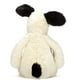 thumbnail image 2 of Peluche Perro Blanco & Negro Mediano, 2 of 2