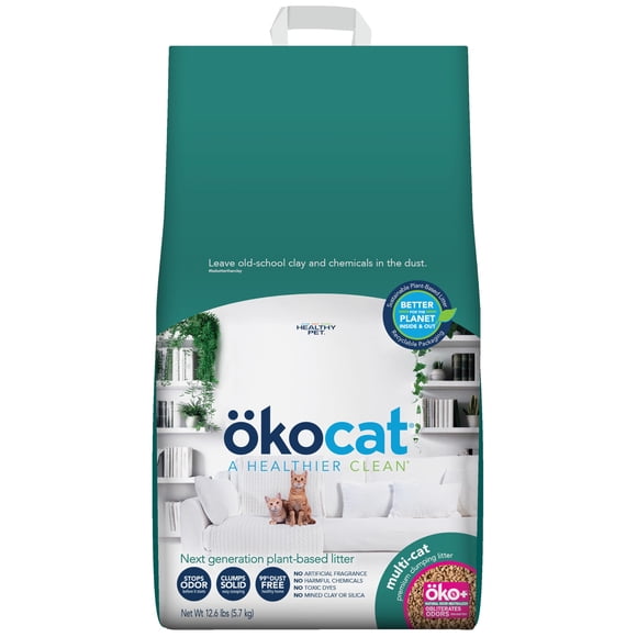 Arena para Gatos ÖKOCAT 5,7 kg de Madera Aglomerante Multi‑Gato