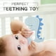 thumbnail image 2 of Blue Dinosaur Modelling Infant Teething Chew Toys , Silicone Baby Teether Baby Teether Toy For Babies 3 Months+, Teething Rattle Sensory Teether Toy For Sucking Needs, BPA Free, 2 of 2