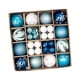 thumbnail image 5 of 44 Uds. Adornos De Bolas De Navidad Decoración Colgante De Navidad Decoración De árbol De Navidad Azul Blanco, 5 of 5