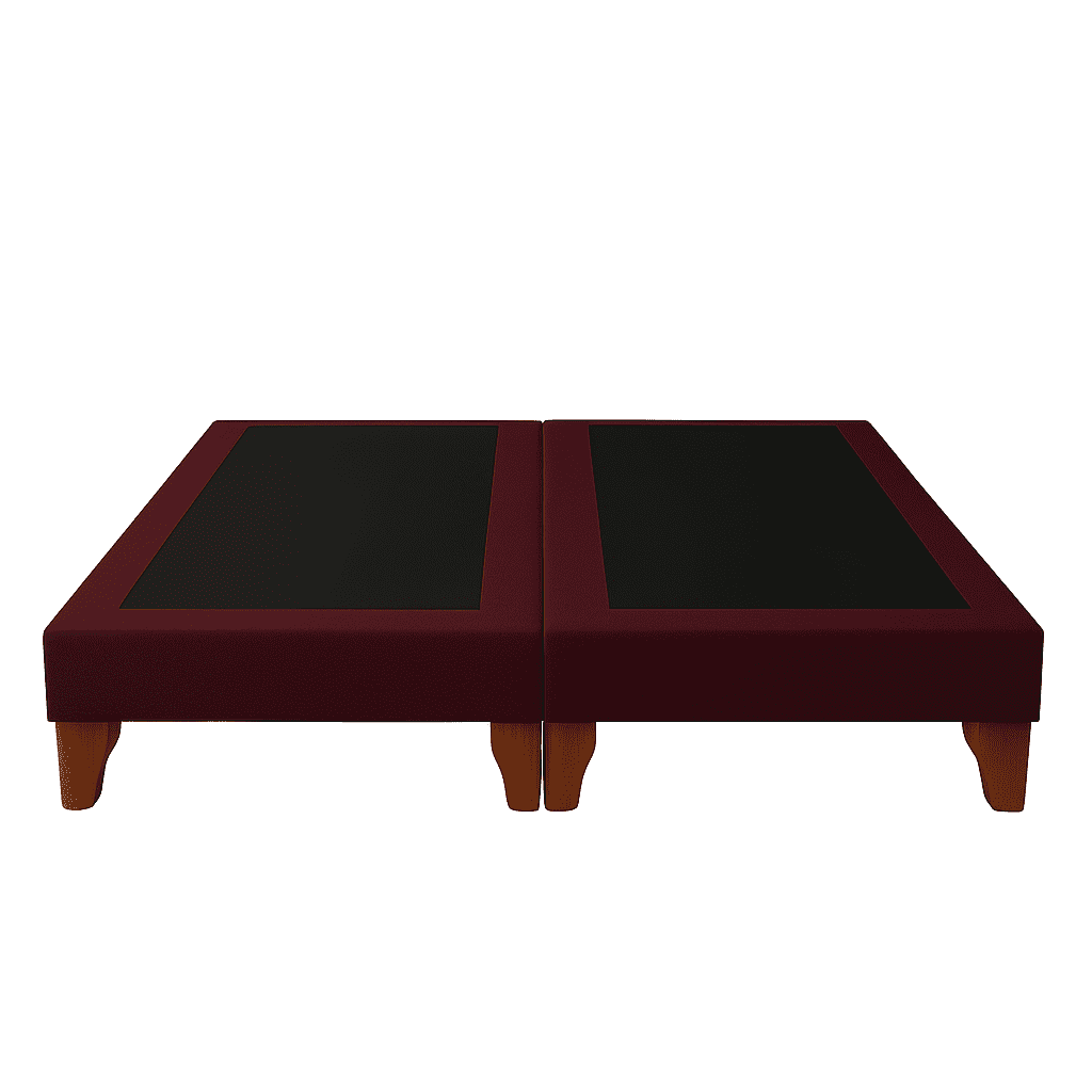 Ethan Desing - Base De Cama 2 Plazas Burdeo