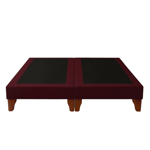 Ethan Desing - Base De Cama 2 Plazas Burdeo