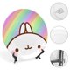 thumbnail image 4 of Molang Plato decorativo de porcelana fina (bone china), plato decorativo de cerámica para hogar, oficina, soporte de pared, platos decorativos para dormitorio - 6 pulgadas (15 cm), 4 of 6