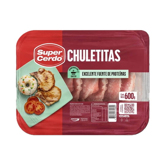 Chuletitas De Cerdo 600 g Super Cerdo