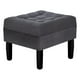 thumbnail image 2 of Pouf Wood 1c Felpa 00 Gris, 2 of 4