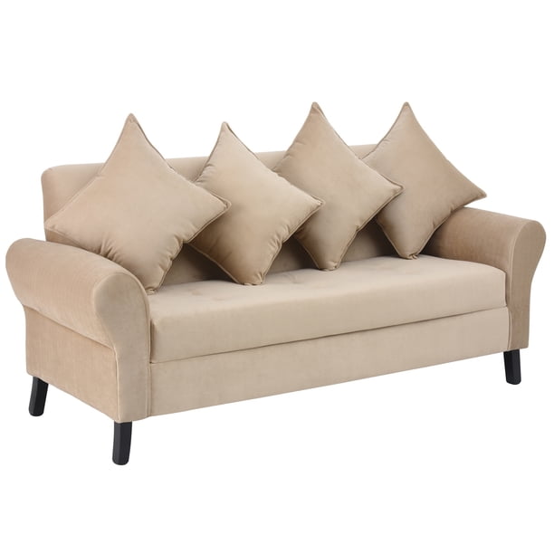 Sofa Lua 3c Felpa 20 Beige Lider