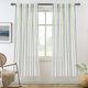 thumbnail image 1 of Cortinas DriftAway de lino a rayas verticales, color azul marino, 160 cm, 2 paneles, 1 of 8
