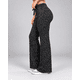 thumbnail image 2 of Pantalón Palazzo Ancho Leopardo Gris Ajustable Cordón, 2 of 4