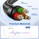 thumbnail image 5 of Separador de auriculares Syncwire, trenzado de nailon, 3,5 mm, macho a 2 hembras, 5 of 7