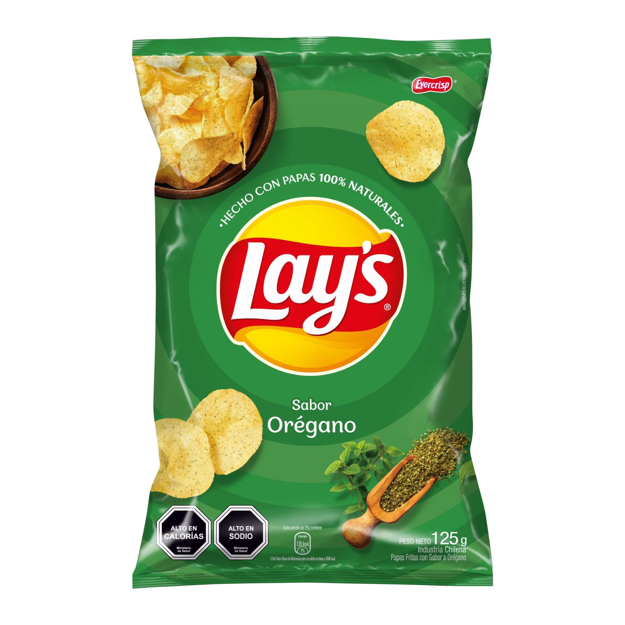 Papas Fritas Lay's Sabor Orégano 125g