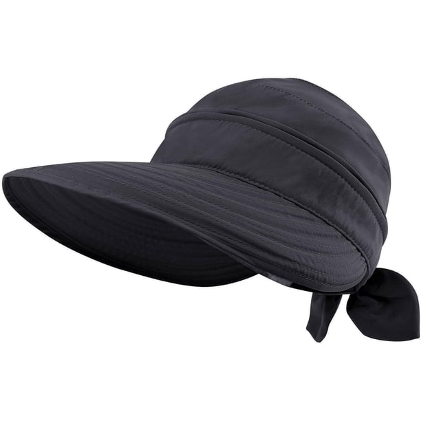 Sombreros para mujer con visera de playa convertible y protección solar UV UPF 50+