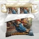 thumbnail image 5 of Paddington Bear Conjunto de sábanas temático, trío de piezas, cómodo y amigable con la piel, diseño único, regalo de decoración para el hogar para familiares, amigos y fans,140cm *210cm, 5 of 6