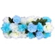 thumbnail image 2 of Decoración de pared, de boda, flores, panel de flores artificiales, telón de fondo para ramo de guardería, habitación de bebé, decoración para n Azul, 2 of 5