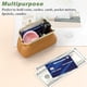 thumbnail image 5 of Billetera de cuero sintético con cerradura, diseño de cerradura metálica, material Pu preferido, textura de moda, compacta y portátil, 5 of 6