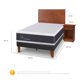 thumbnail image 3 of Cama Europea Curve New Ortopedic 1.5 Plazas Nw Vlr, 3 of 10