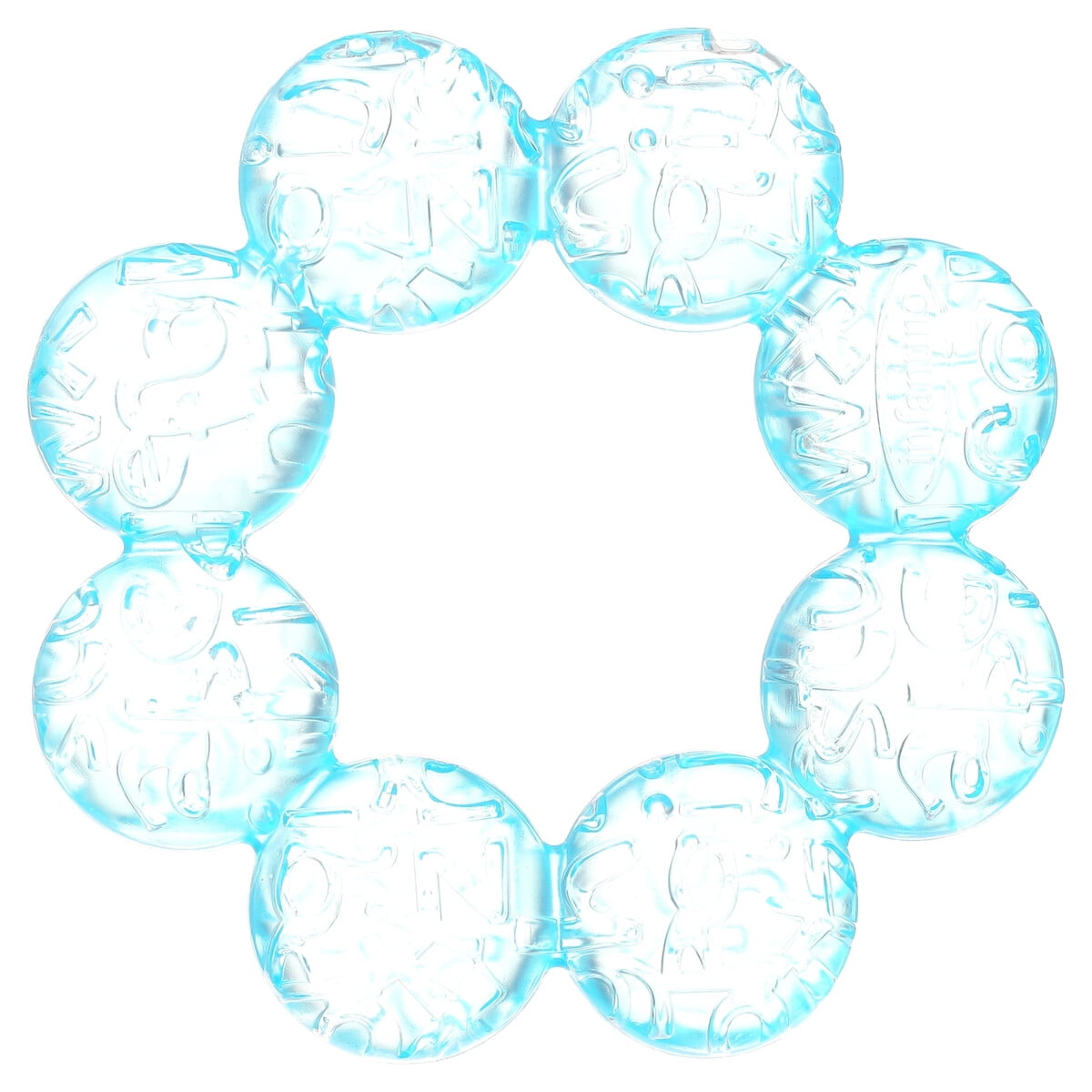Mordedor Circular Infantino Azul Agua Suave Bpa Free