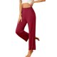 thumbnail image 4 of INSPIRE CHIC Pantalones de pijama de algodón para mujer, suaves y transpirables, pantalones de dormir con bolsillos y cintura elástica S Púrpura Rojo, 4 of 6