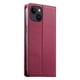 thumbnail image 4 of Funda tipo cartera con bloqueo RFID para iPhone 14 cubierta magnética de cuero con tapa y soporte Rojo, 4 of 6