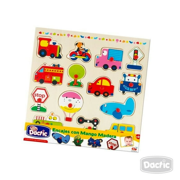 DACTIC ENCAJES MADERA MANGO MEDIOS DE TRANSPORT